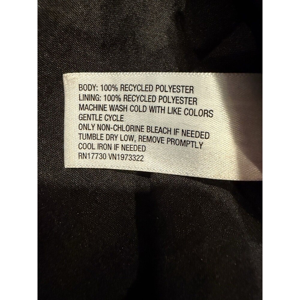 NWT Wild Fable Women's Organza Midi Babydoll Dress Black Size Large - Picture 8 of 8